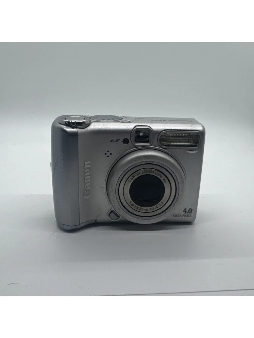 Canon PowerShot A520 4.0MP 4x Optical Zoom Digital Camera Silver - SP2